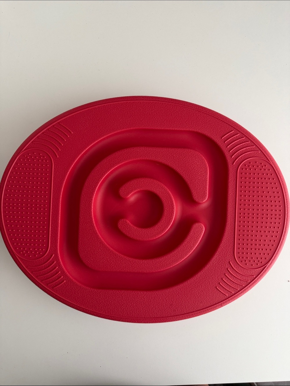 Kids Balance Board - Core Engagement - Yoga Workout - Stability Training- Red